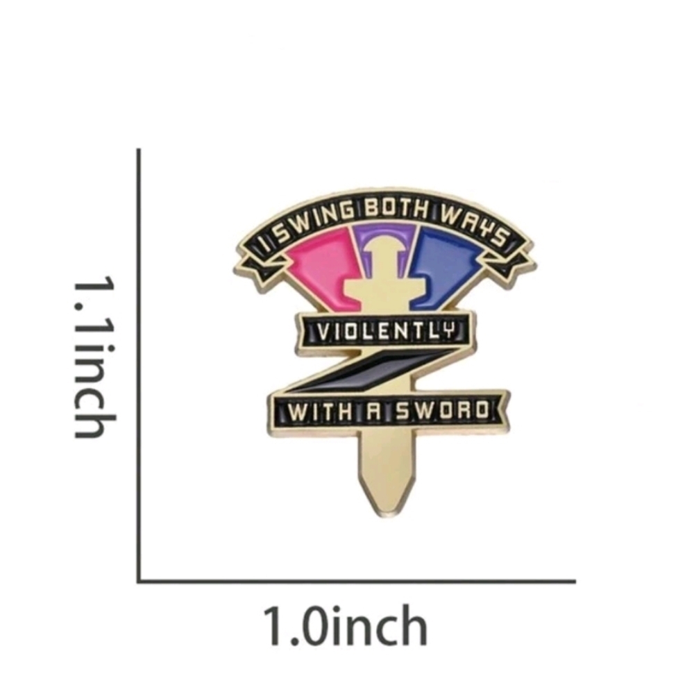 Cute Funny Sarcastic Enamel Pin - Picture 2 of 4